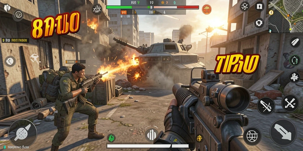 Tangkapan layar gameplay seru dari <strong>8180</strong> yang menampilkan aksi pertempuran.