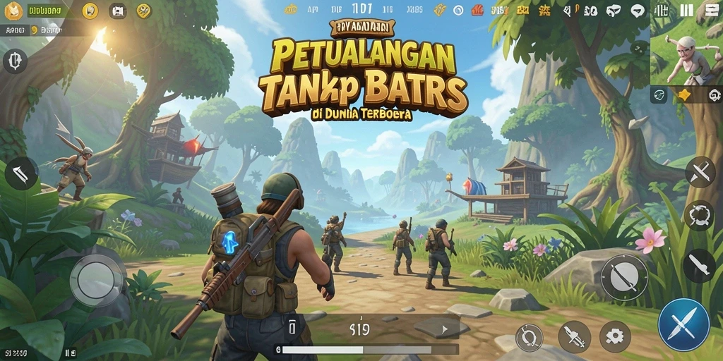 Screenshot utama API77 menunjukkan petualangan mendebarkan di dunia terbuka.