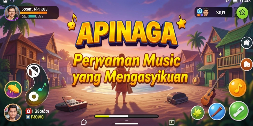 Tampilan gameplay APINAGA yang seru dan interaktif.