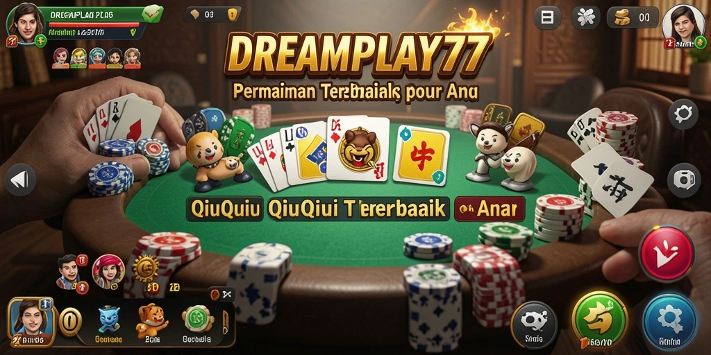Screenshot gameplay QiuQiu di DREAMPLAY77 yang penuh aksi.
