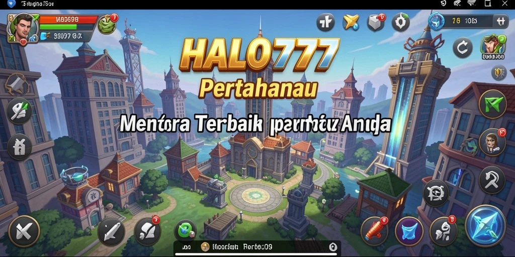 Screenshot HALO777 menampilkan aksi mendebarkan dalam permainan Tower Defense.