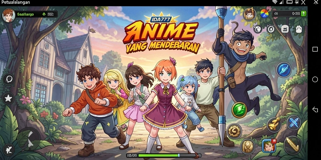 Tampilan screenshot gameplay IDA777 yang penuh aksi Anime.