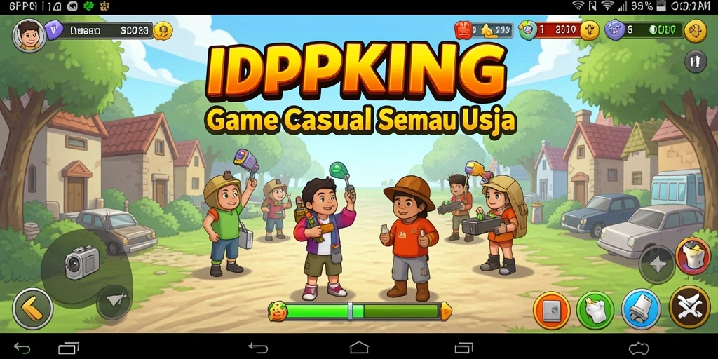 Screenshot gameplay seru dan interaktif dari IDPKING.