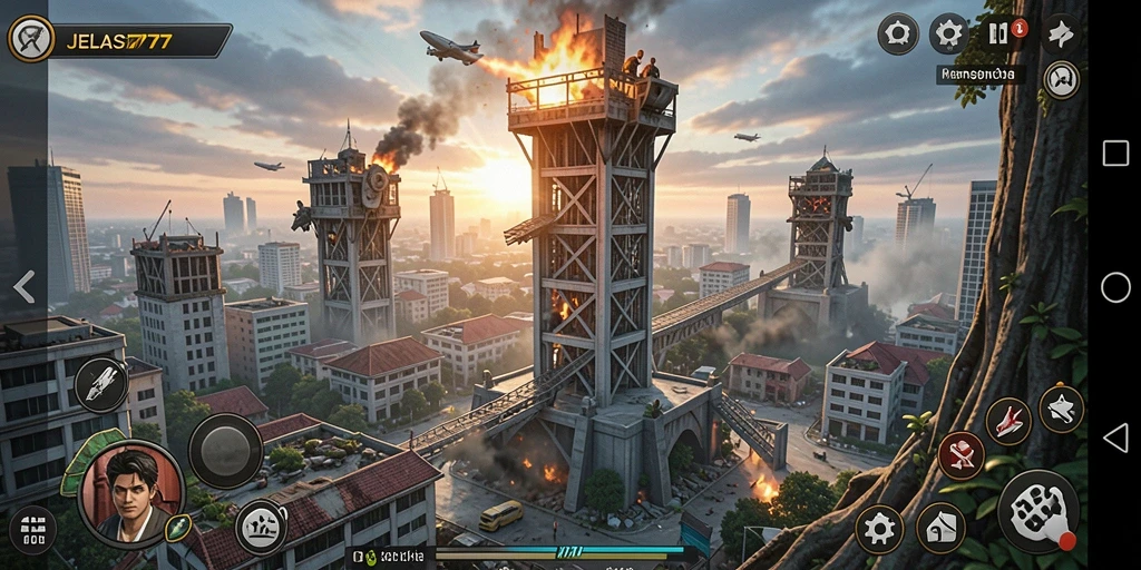 Tampilkan gameplay seru JELAS777 dalam genre Tower Defense.
