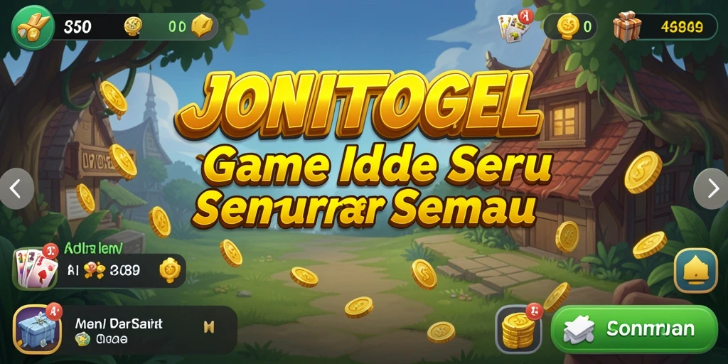 Screenshot gameplay JONITOGEL menampilkan karakter yang sedang beraksi dalam mode Idle.