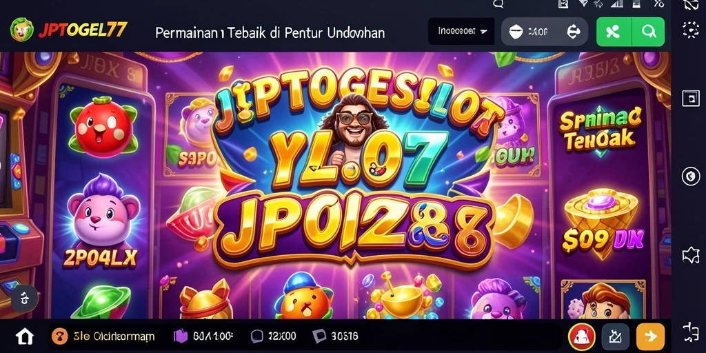 Tampilan gameplay JPTOGEL77 dengan grafis Slot yang menarik.