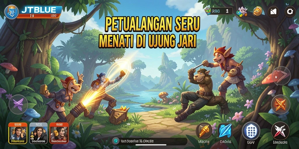 Tangkapan layar JTBLUE menampilkan gameplay yang menegangkan dan mendebarkan.