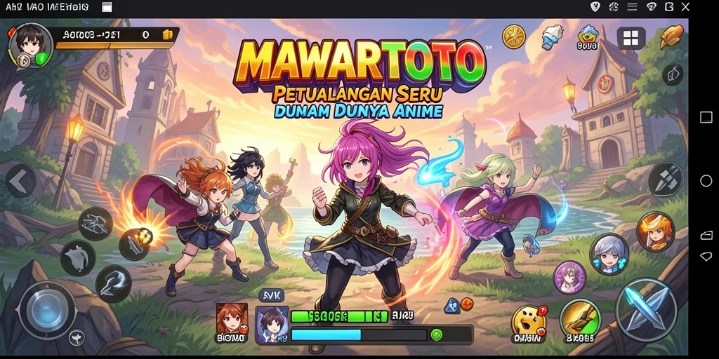 Gameplay seru dari MAWARTOTO dengan karakter anime ikonik.