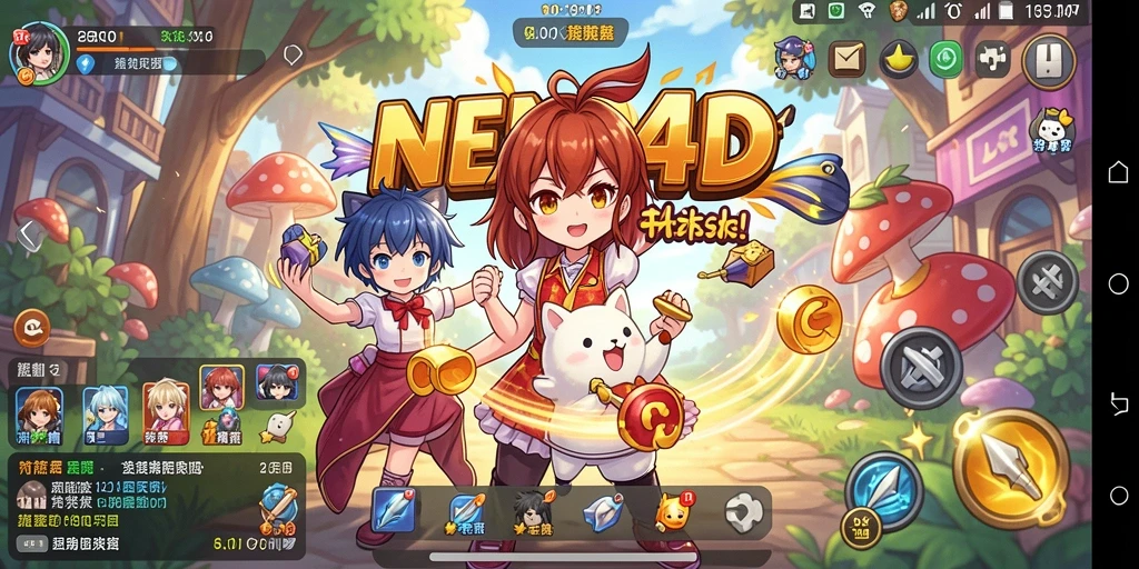 Tampilan gameplay NEKO4D dengan karakter Anime yang menarik.