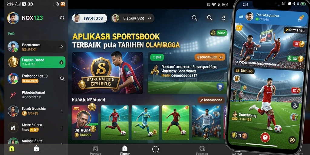 Tampilan antarmuka aplikasi NOX123 yang menarik dan interaktif.