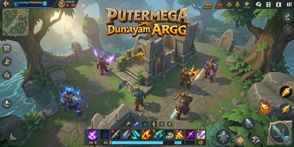 Gameplay seru PUTERMEGA dengan pertarungan epik di dunia fantasi.