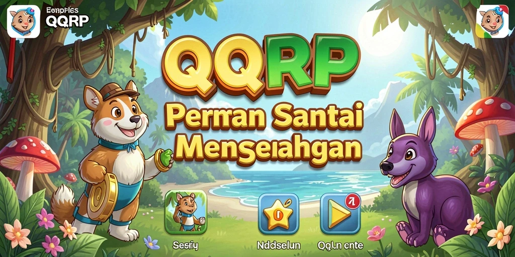Tampilan gameplay menarik dari QQRP yang penuh warna.