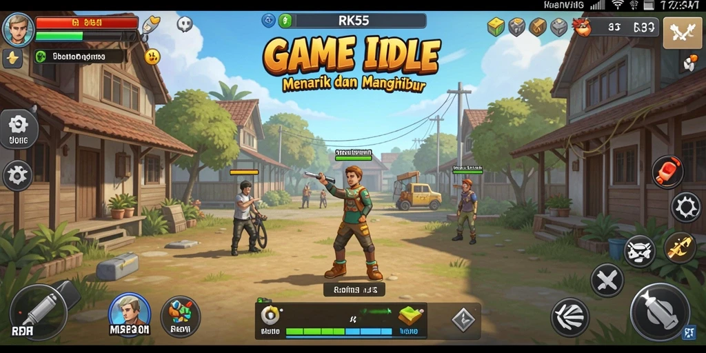 Tampilan gameplay RK55 yang seru dan interaktif.