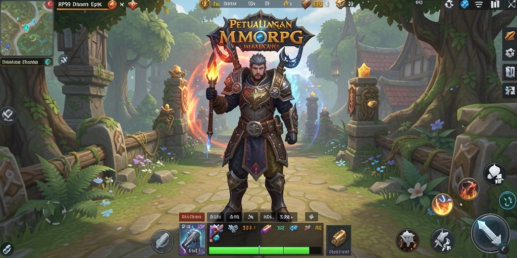 Gameplay seru dalam dunia MMORPG RP99 yang penuh petualangan.