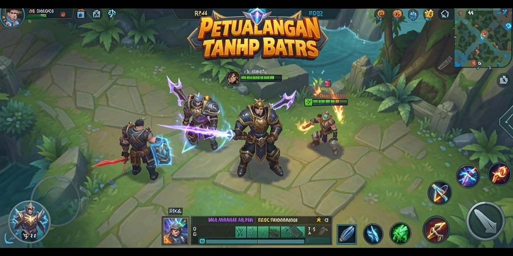Tampilan gameplay menakjubkan dari RR44 dalam dunia MMORPG.