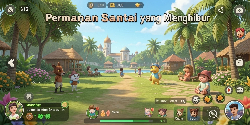 Screeshot utama menunjukkan gameplay S13 yang menyenangkan dan penuh warna.