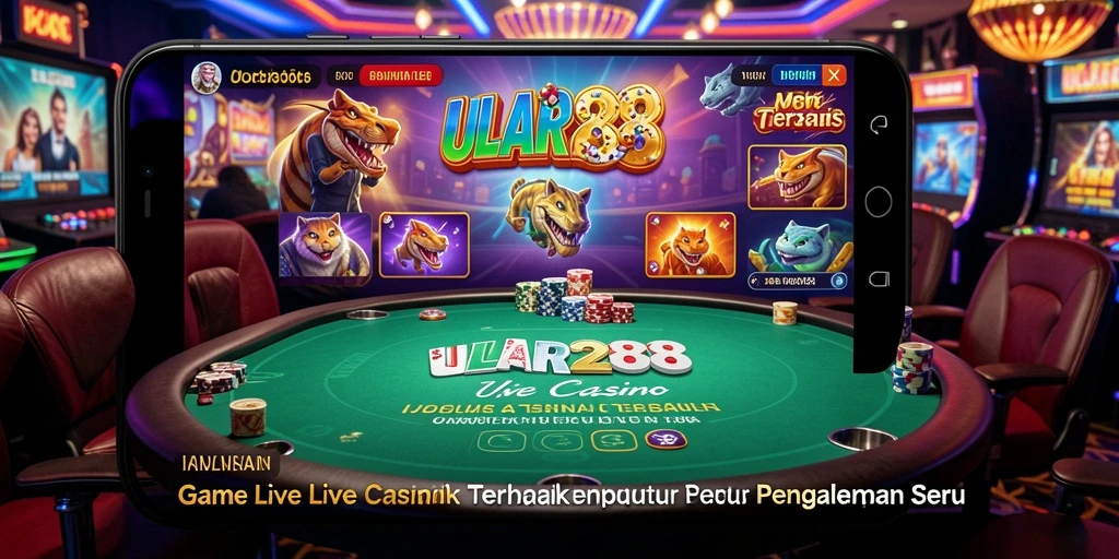 Tampilan gameplay Live Casino yang menarik di ULAR288.