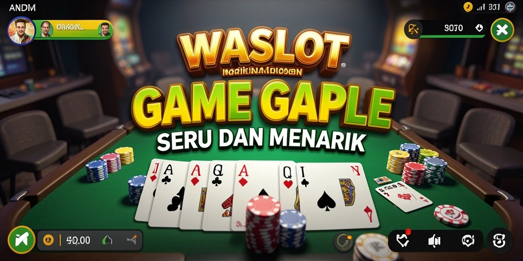 Screenshot gameplay <strong>WASLOT</strong> menampilkan suasana seru permainan Gaple.