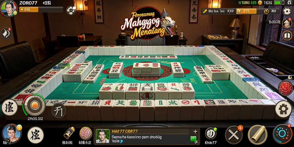 Gameplay menarik Mahjong di ZORO77 dengan interface yang ramah.
