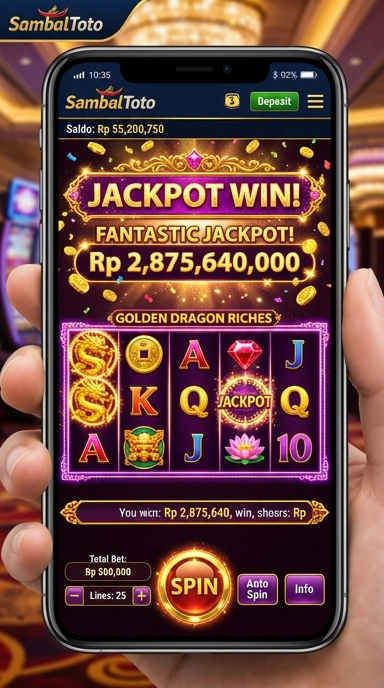Screenshot aplikasi sambaltoto saat menampilkan daftar kategori aplikasi.